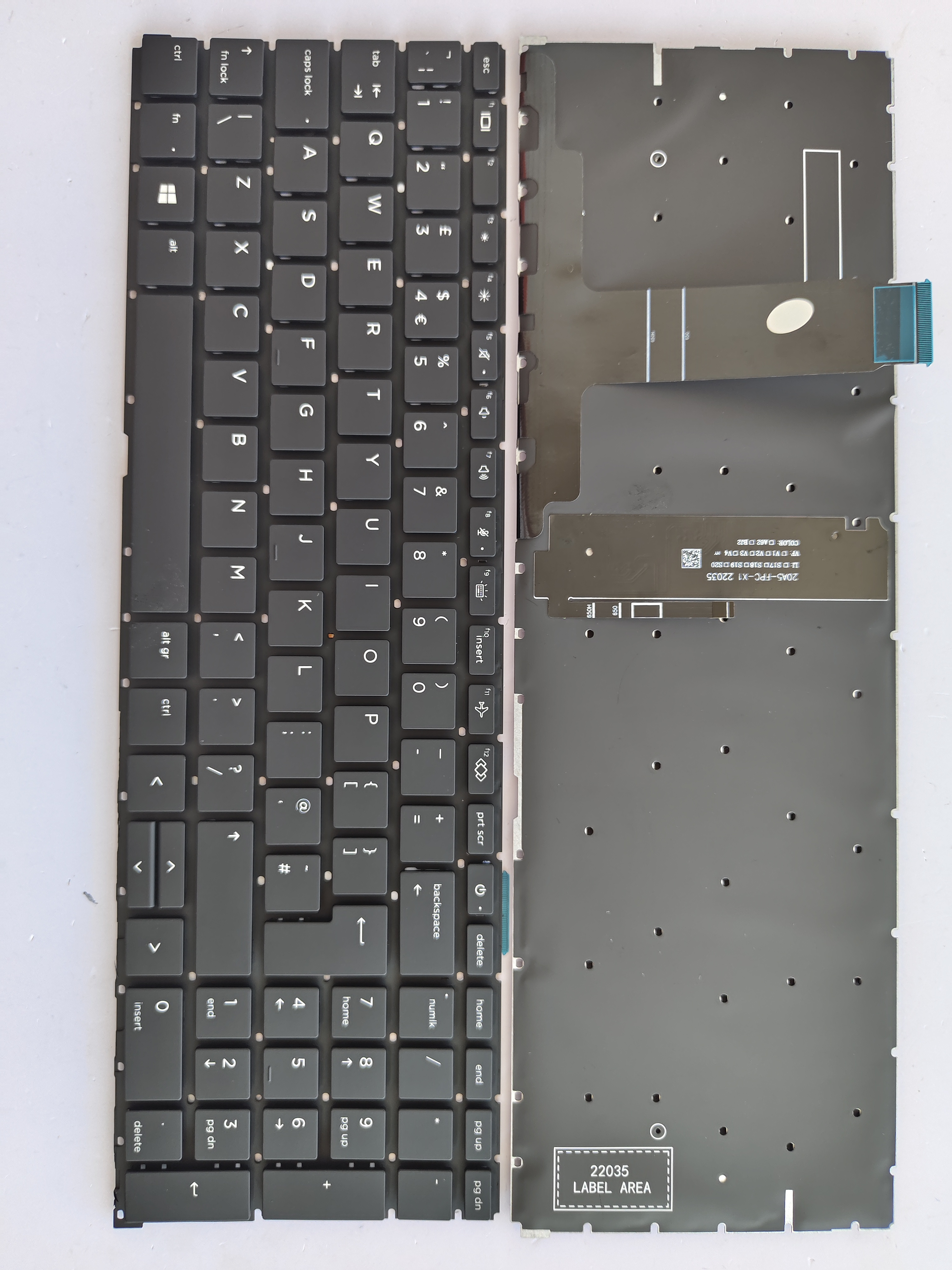 Picture of New Replacement Laptop Keyboard For HP 450G8/455G8/650G8/ZBook Firefly 15.6 inch G7 BLACK Backlit (OEM) Uk Layout